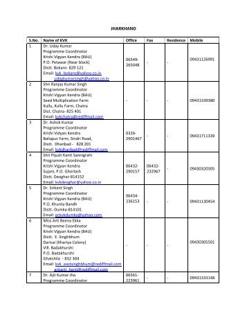 JHARKHAND - TNAU Agritech Portal