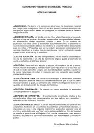 GLOSARIO DE DERECHO FAMILIAR - PÃ¡ginas Personales UNAM