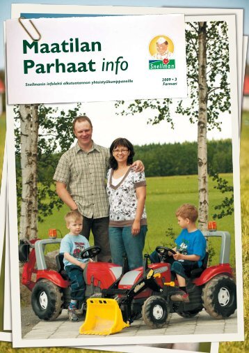 Maatilan Parhaat info 3 / 2009 - Snellman