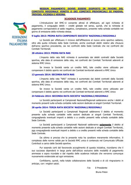 Comitato Regionale VENETO - Federazione Italiana Pallacanestro