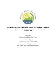 Preliminary Materials Recovery Facility Feasibility Study - Rural Action