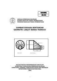 Gambar Bukaan Bentangan Geometri Lanjut Benda Tansisi