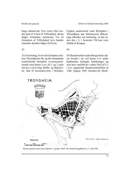 Byutvidelse i 1864 og senere..... side 73 - Strinda historielag