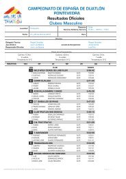 CAMPEONATO DE ESPAÃA DE DUATLÃN PONTEVEDRA ...