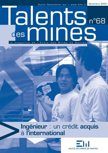 Talents des mines n°68 - Ecole des mines de Nantes