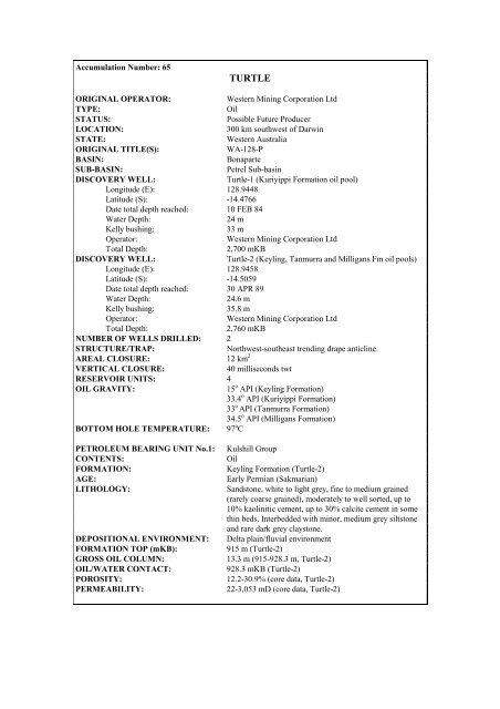 COMPOSITIONAL DATA : GAS : GAS PROPERTIES Puffin Fm RFT ...