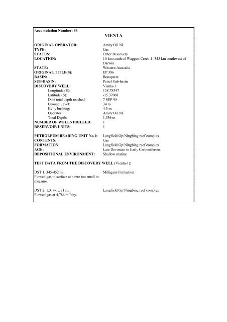 COMPOSITIONAL DATA : GAS : GAS PROPERTIES Puffin Fm RFT ...