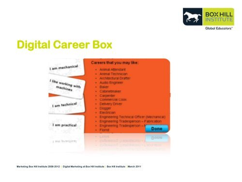 Digital Marketing at Box Hill - Box Hill Institute of TAFE