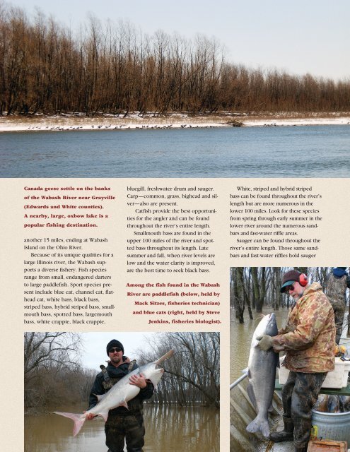 OutdoorIllinois March 2010 Fishing the Wabash - Illinois DNR