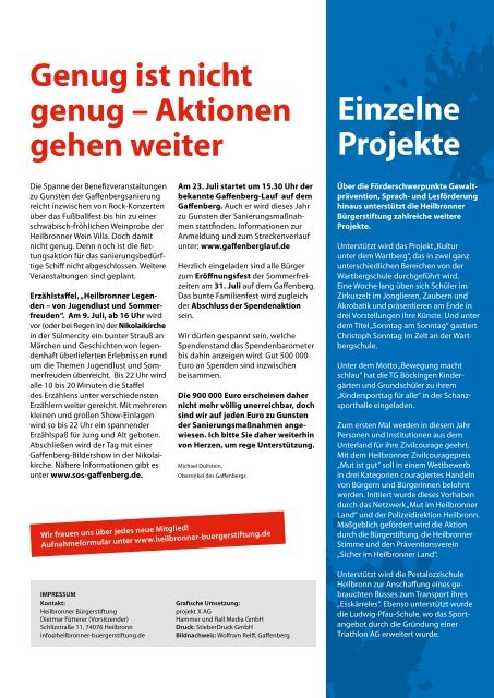 Ausgabe 3 - Heilbronner Bürgerstiftung