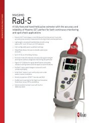 Single Page Brochure: Masimo Rad-5