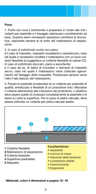 99955 019 Materassini di separazione e teli drenanti