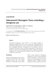 Adenomatoid Odontogenic Tumor mimicking a ... - Health Sciences