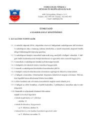 Szakdolgozat - Nyíregyházi Főiskola Műszaki és Mezőgazdasági ...