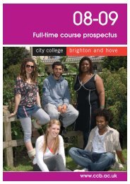 Full-time course prospectus - City College