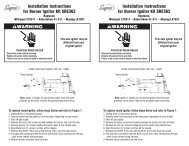 Installation Instructions for Burner Igniter Kit SDE362 ... - Supco