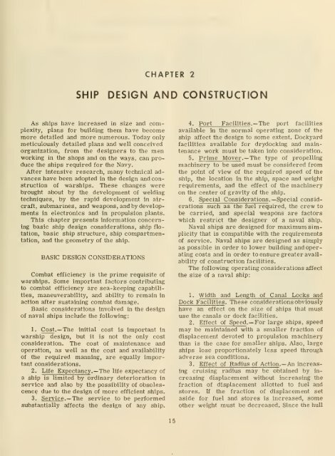 Principles of naval engineering - Historic Naval Ships Association