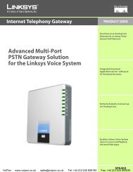 Linksys SPA400 Brochure (PDF) - VoIPon Solutions