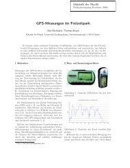 GPS-Messungen im Freizeitpark - Didaktik der Physik - Universität ...