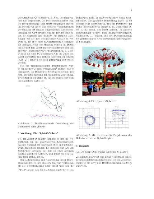 GPS-Messungen im Freizeitpark - Didaktik der Physik - Universität ...