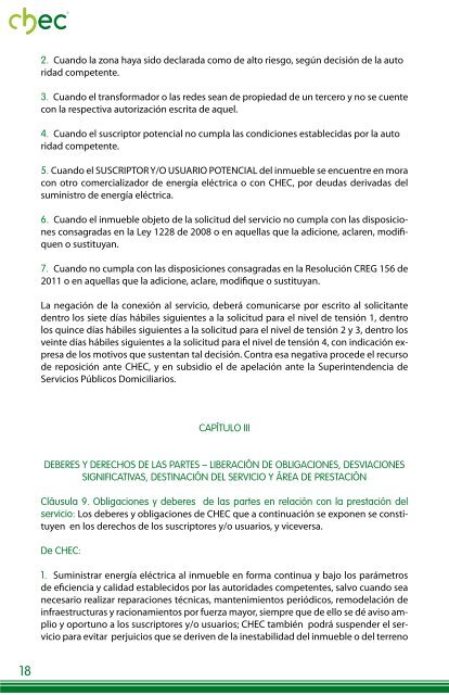 Central HidroelÃ©ctrica de Caldas S.A. E.S.P. Contrato para la ... - Chec