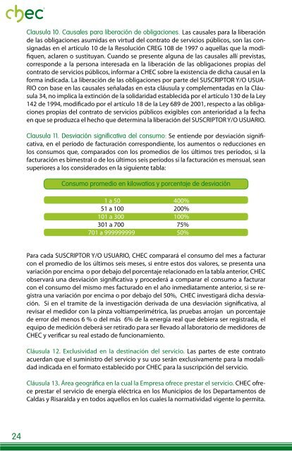 Central HidroelÃ©ctrica de Caldas S.A. E.S.P. Contrato para la ... - Chec