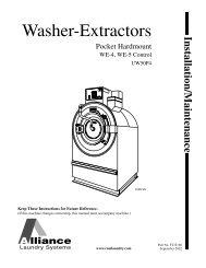 Washer-Extractors, Installation/Maintenance - UniMac