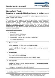 NucleoSpinÃ‚Â® Food Ã¢Â€Â“ isolation of genomic DNA ... - Macherey Nagel