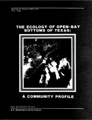 The Ecology of Open-Bay Bottoms of Texas - USGS National ...