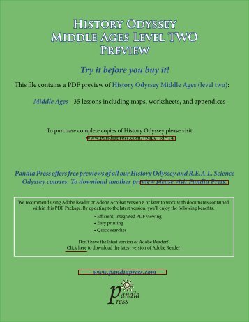 History Odyssey - Middle Ages (level two) eBook ... - Pandia Press