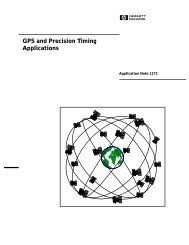 GPS and precision timing applications - Agilent Technologies