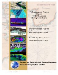 2001 Progress Report - The Center for Coastal and Ocean Mapping