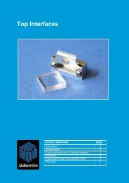 datasheet - Dolomite Microfluidics