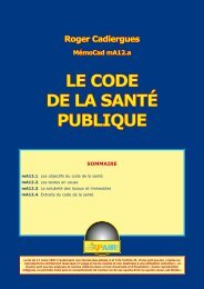 LE CODE DE LA SANTÃ PUBLIQUE