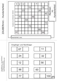 ZAUBERmini - Hunderterfeld - Zaubereinmaleins