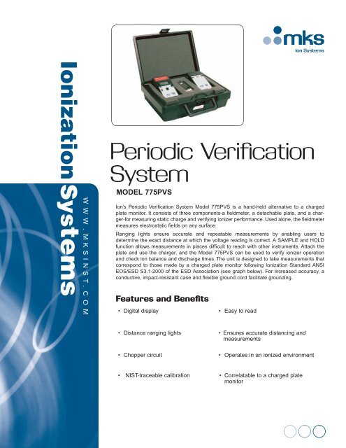 Model 775PVS Periodic Verification System Measuring Electrostatic ...