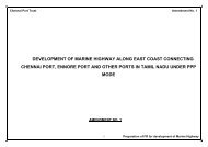 Amendment No. 1 for Development of Marine ... - Port of Chennai