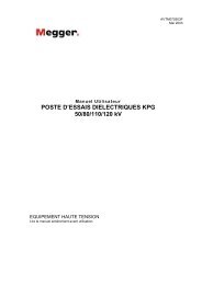 POSTE D'ESSAIS DIELECTRIQUES KPG 50/80/110/120 kV - States