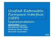 Unified Extensible Firmware Interface (UEFI)