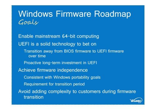 Unified Extensible Firmware Interface (UEFI)