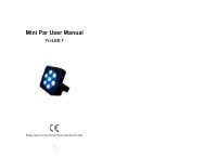 Mini Par User Manual Tri-LED 7 - Wiedamark