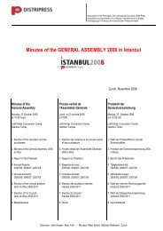 Minutes of the GENERAL ASSEMBLY 2008 in Istanbul - Distripress