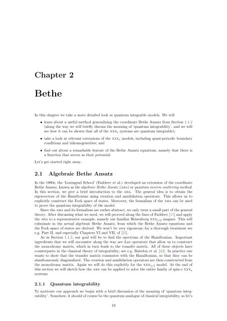 The Bethe/Gauge Correspondence