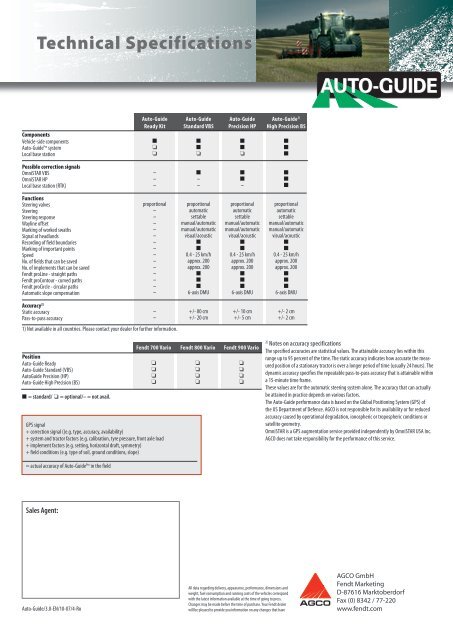 Fendt Autoguide Brochure - Chandlers