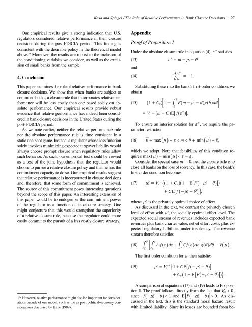 The Role of Relative Performance in Bank ... - Above Top Secret