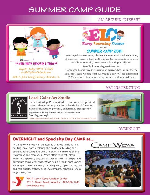 summer camp guide - Orlando Family Magazine