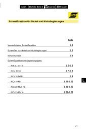 Schweißzusätze für Nickel und Nickellegierungen L ... - Kaack GmbH