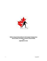 Biathlon Canada Hosting Policy for the Canadian Championships ...