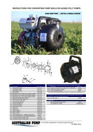 Guide to Replacing Key Parts on an Aussie Poly ... - Aussie Pumps