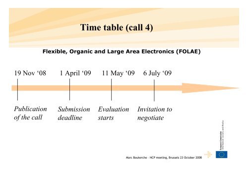 Flexible, Organic & Large Area Electronics FP7 Call 4 ... - RTD